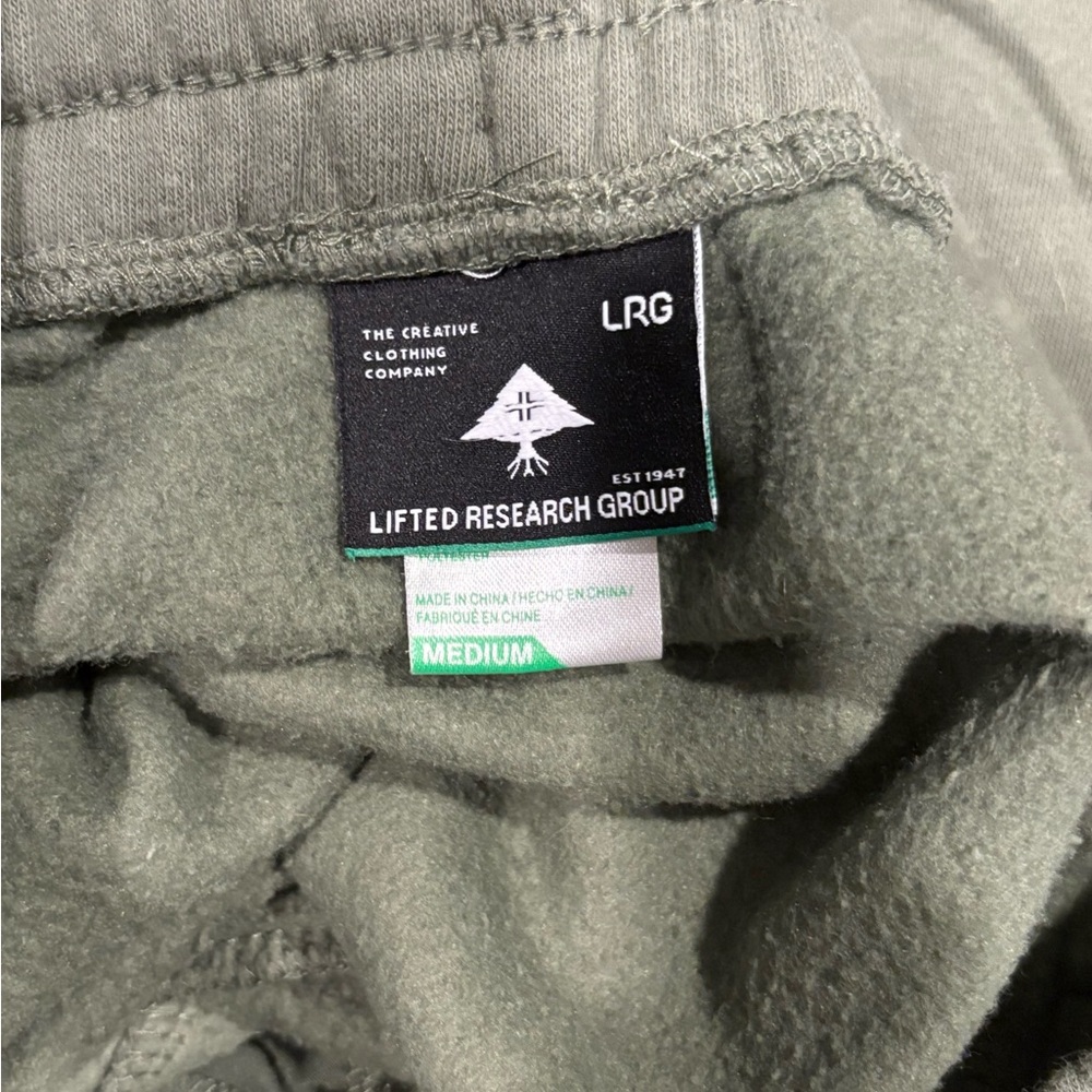 LRG Olive Green Sweatpants Size Medium - Picture 3 of 3